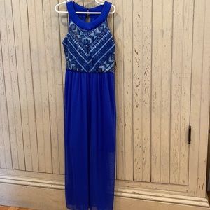 Blue sequined Dress